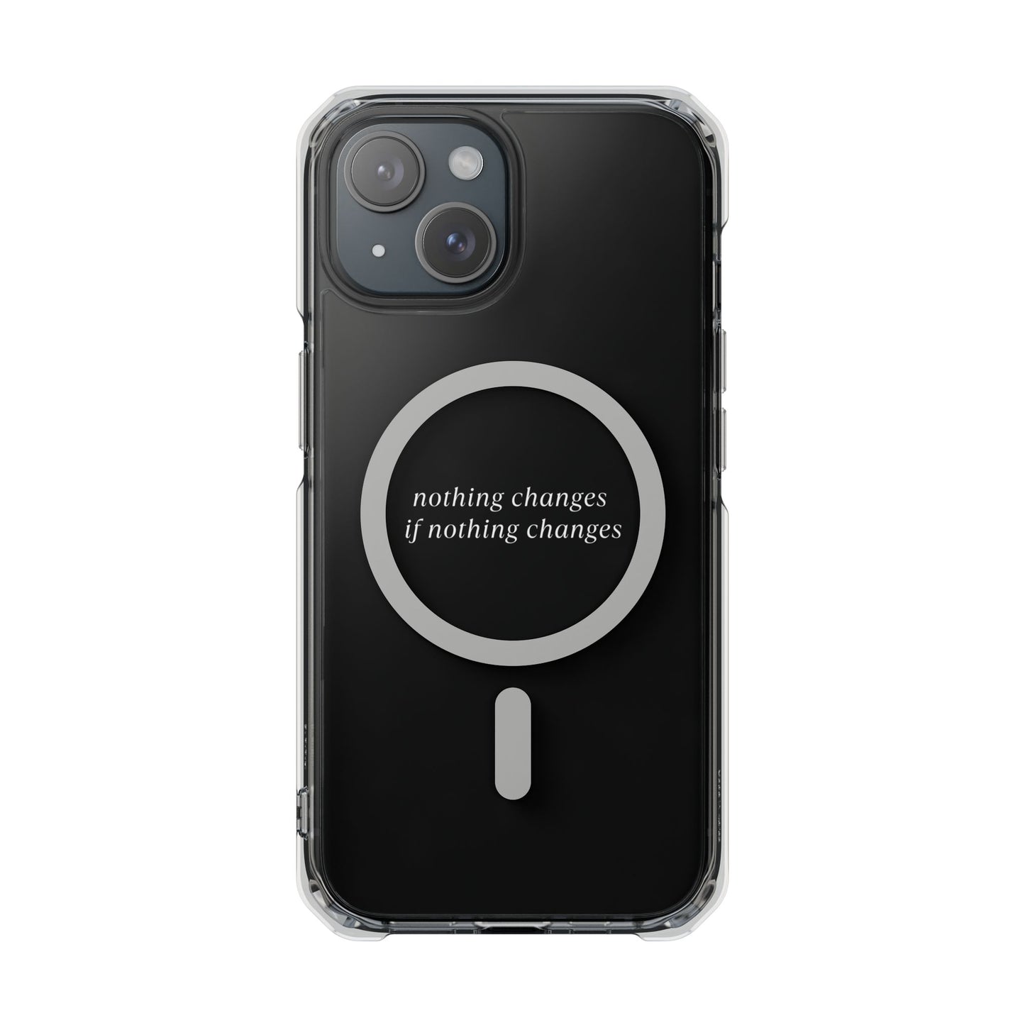 'Nothing changes if nothing changes'- Magnet Case