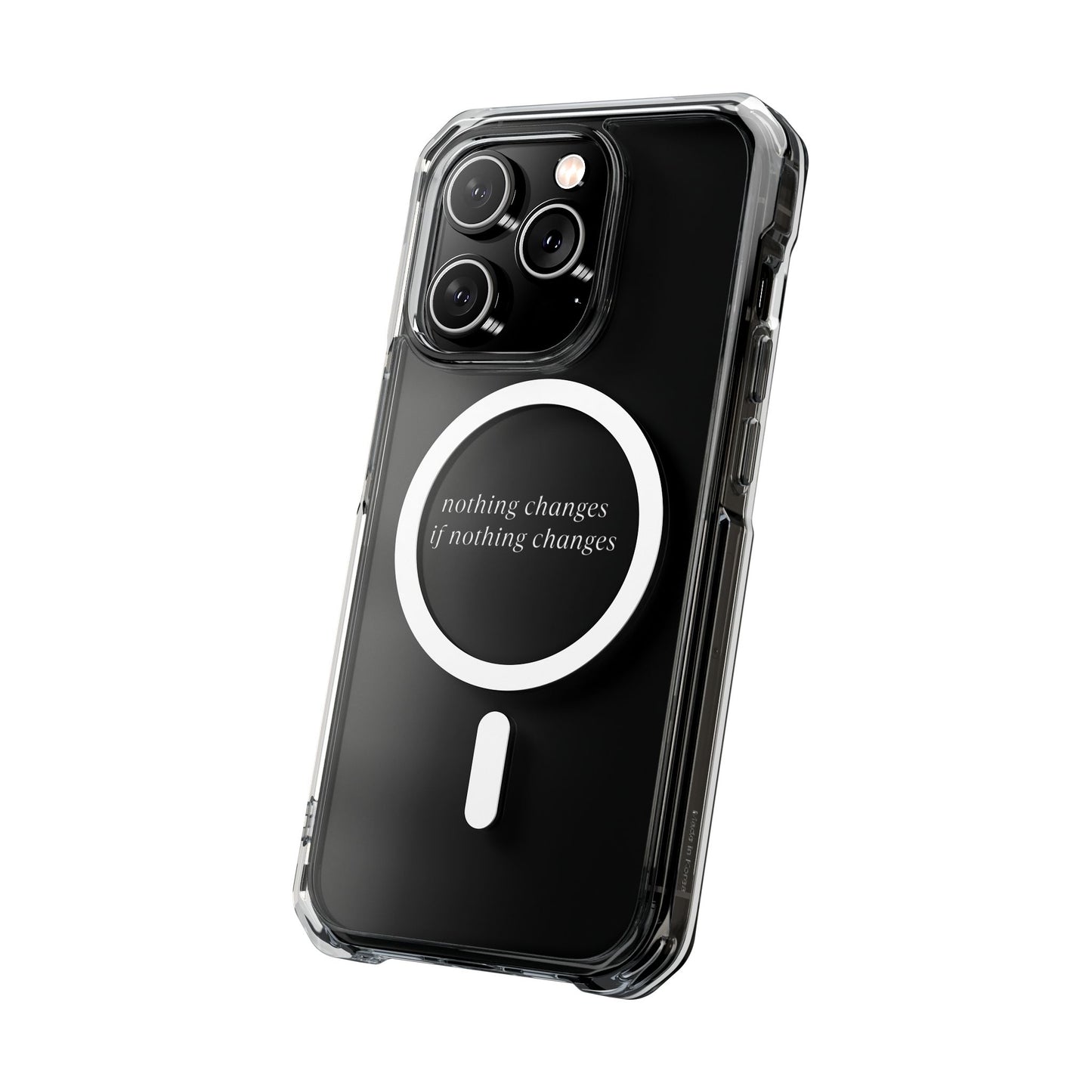 'Nothing changes if nothing changes'- Magnet Case