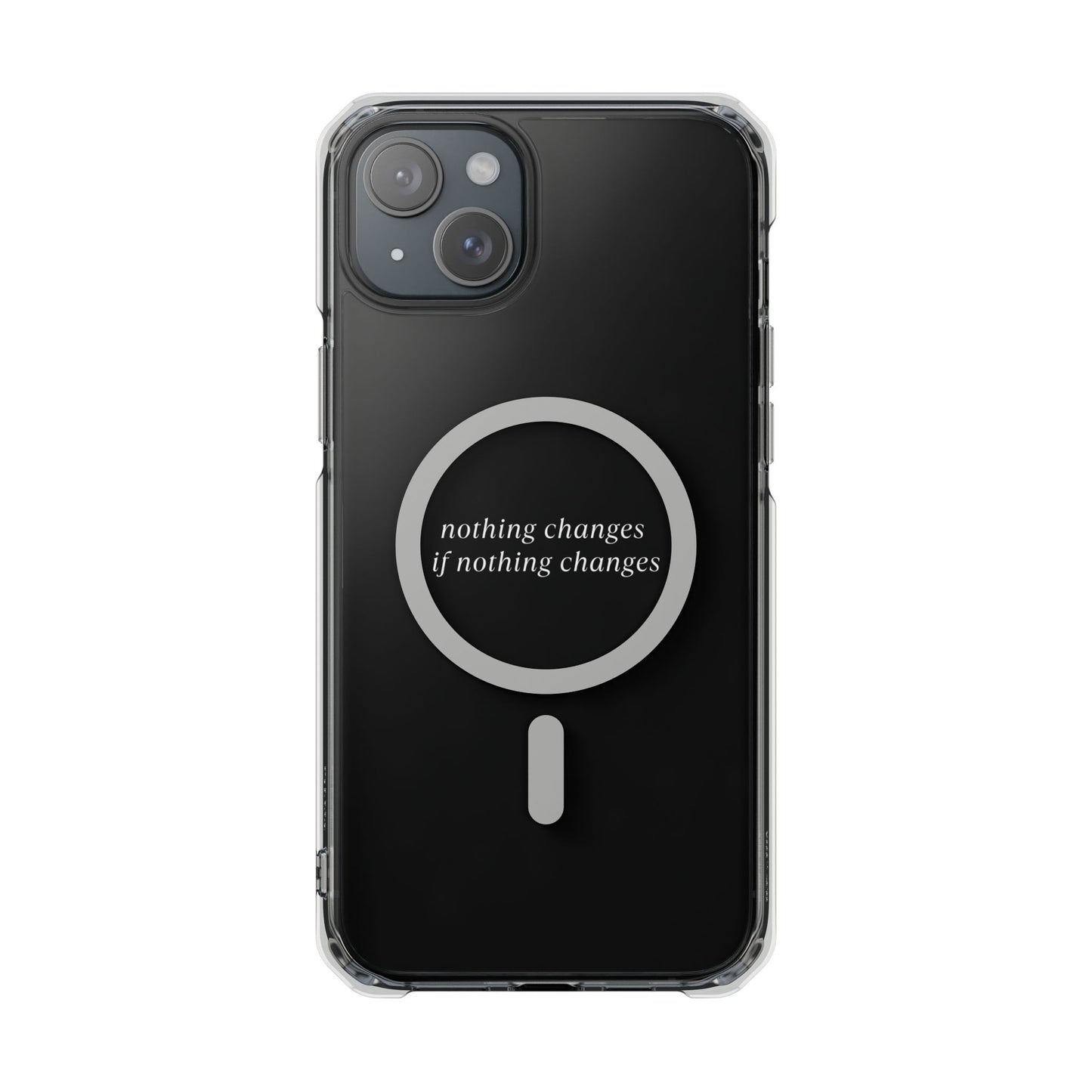 'Nothing changes if nothing changes'- Magnet Case