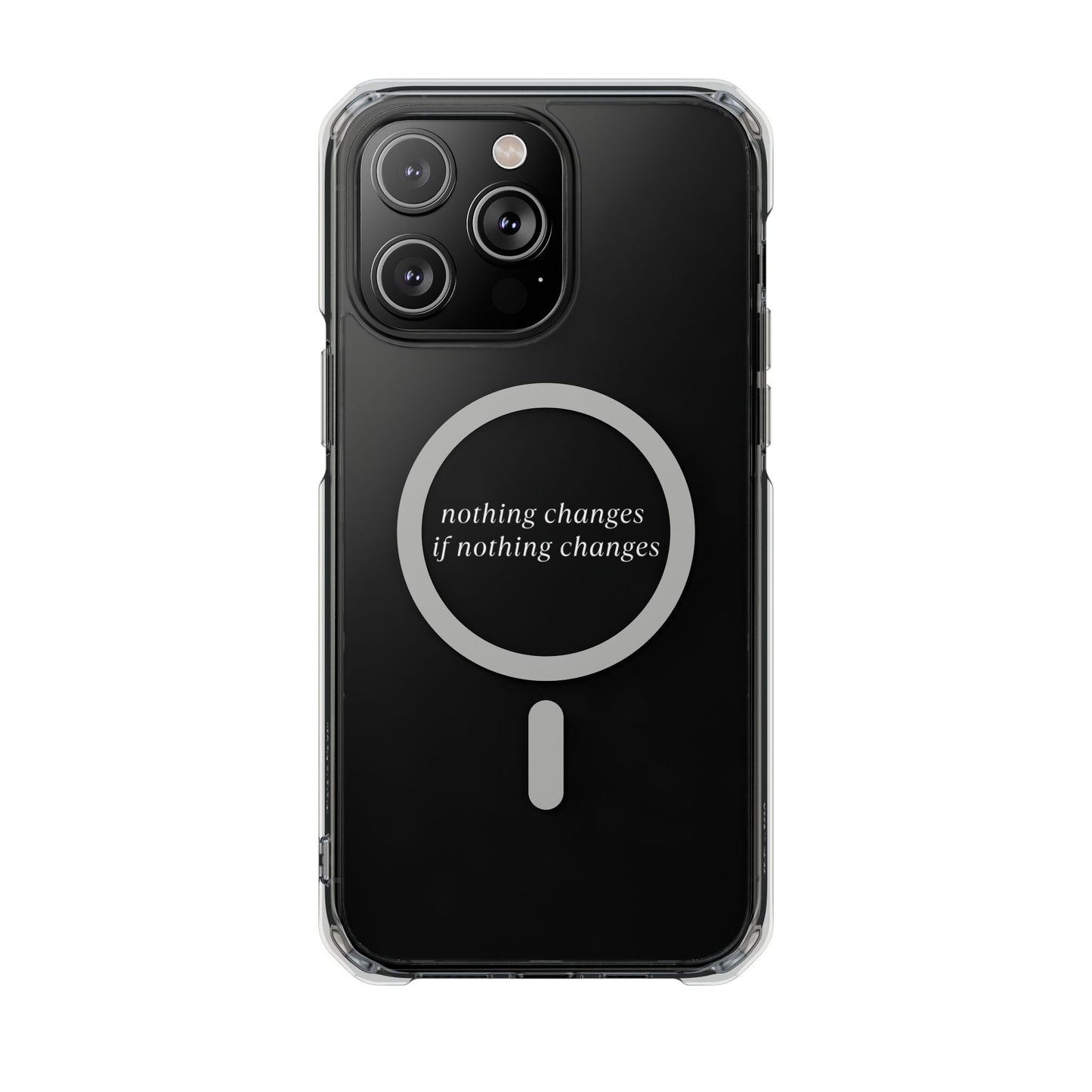 'Nothing changes if nothing changes'- Magnet Case