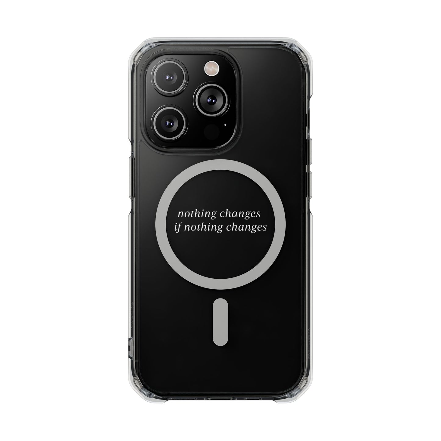 'Nothing changes if nothing changes'- Magnet Case