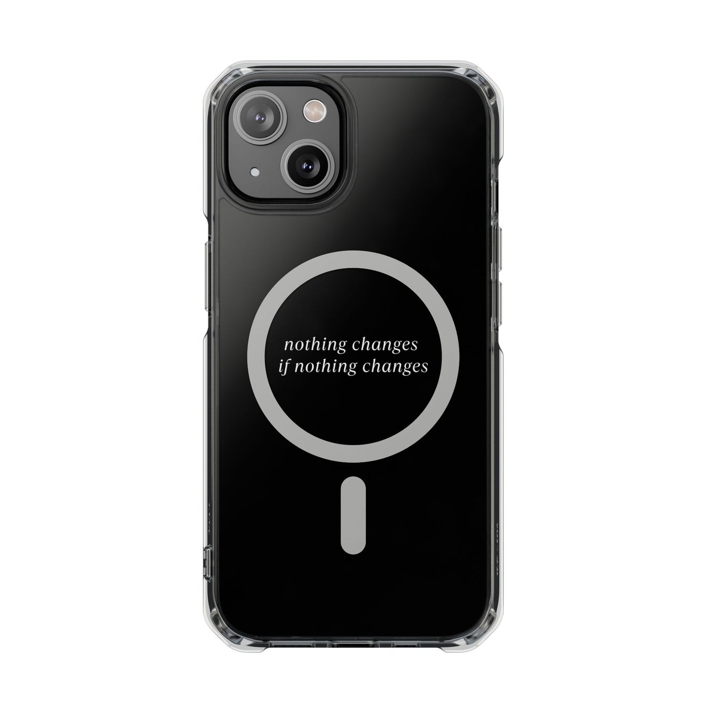 'Nothing changes if nothing changes'- Magnet Case