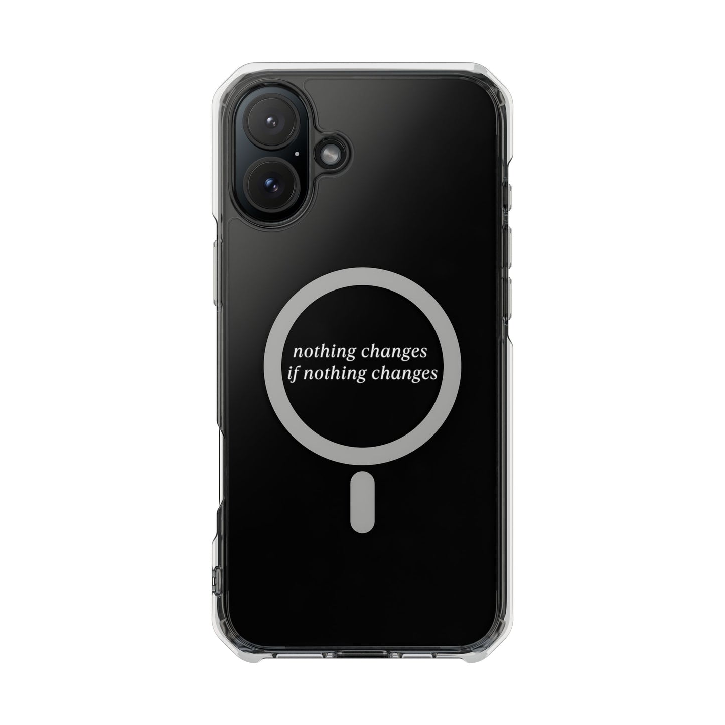 'Nothing changes if nothing changes'- Magnet Case