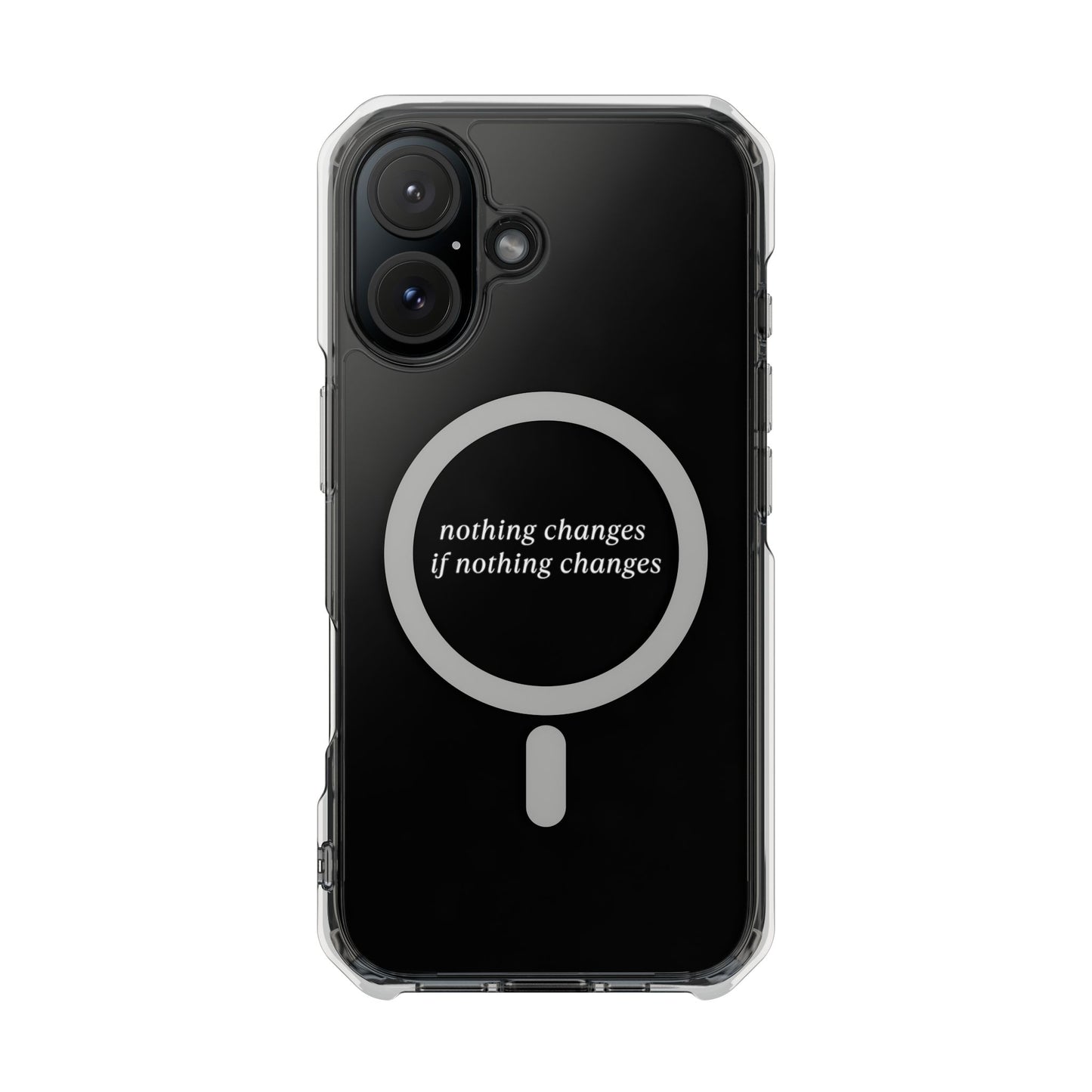 'Nothing changes if nothing changes'- Magnet Case