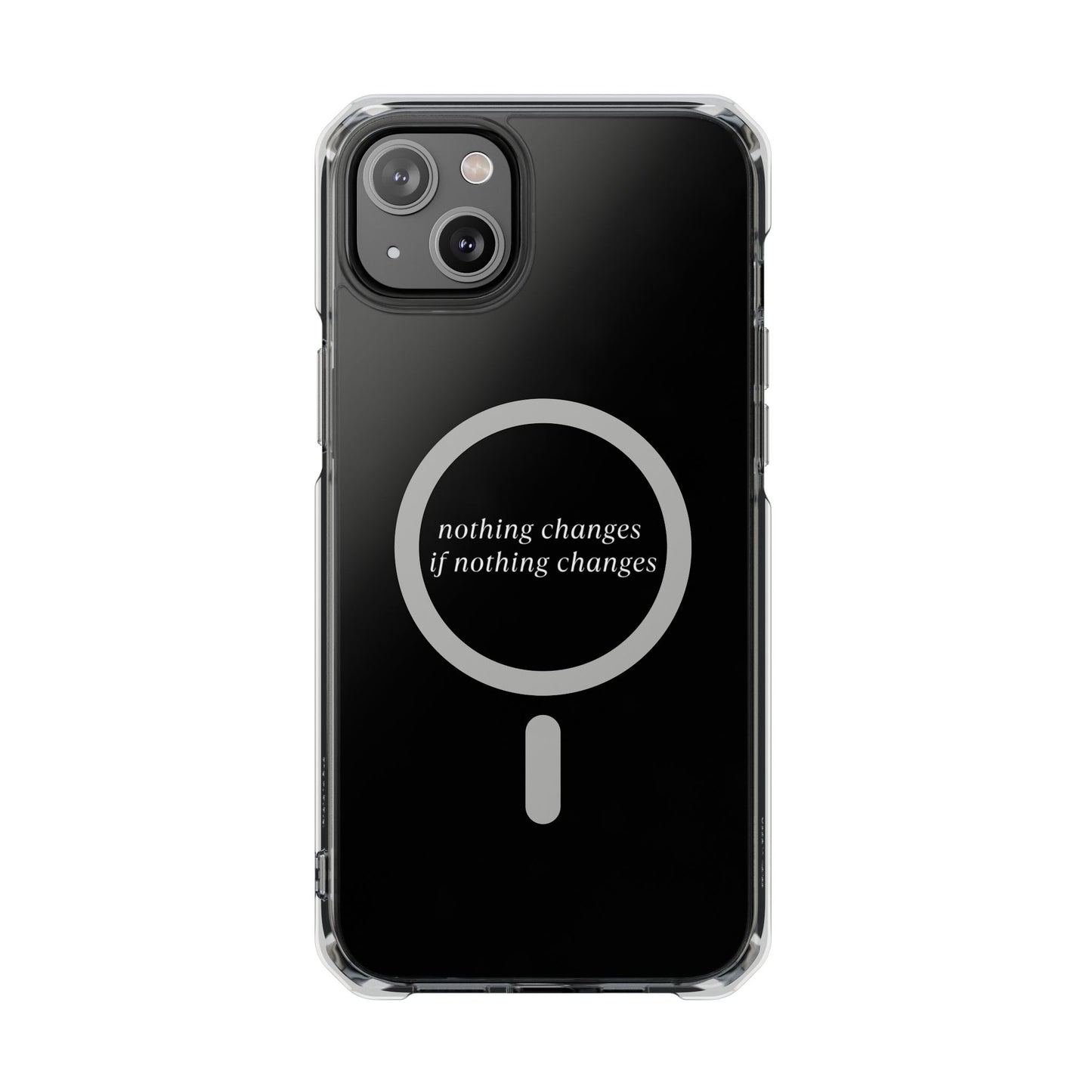 'Nothing changes if nothing changes'- Magnet Case