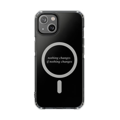 'Nothing changes if nothing changes'- Magnet Case