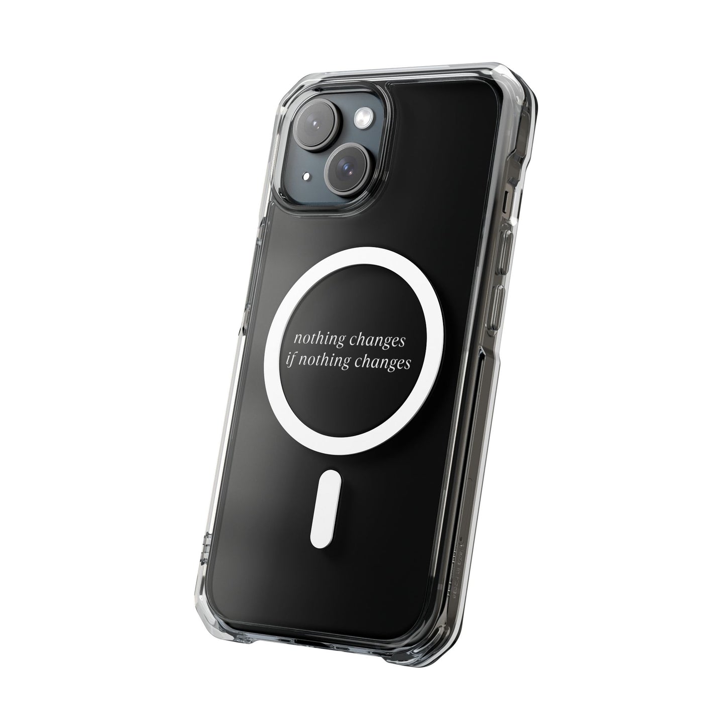 'Nothing changes if nothing changes'- Magnet Case